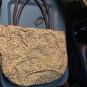 Neiman Marcus NM Tan Leopard Print Tote